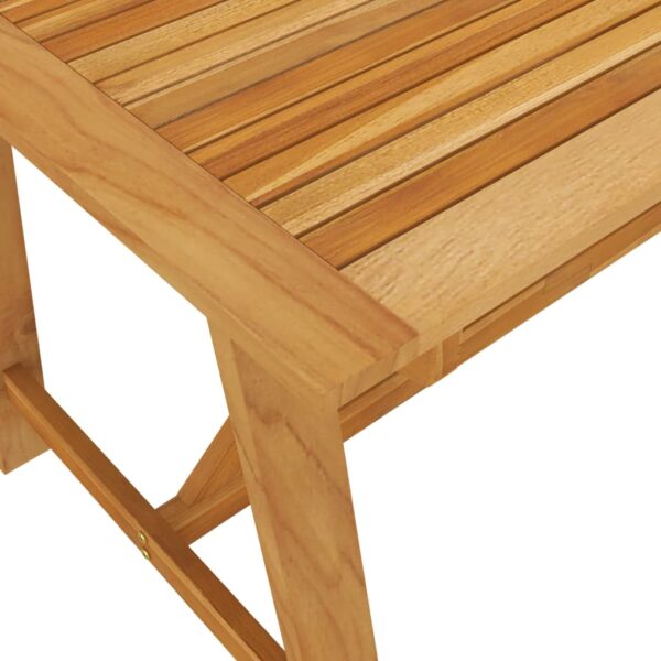 vidaXL Patio Dining Table 55.1"x27.6"x28.9" Solid Acacia Wood - Image 5