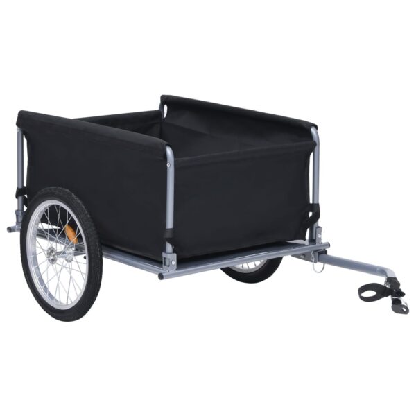 vidaXL Bike Trailer Black and Red 143.3 lb - Image 3