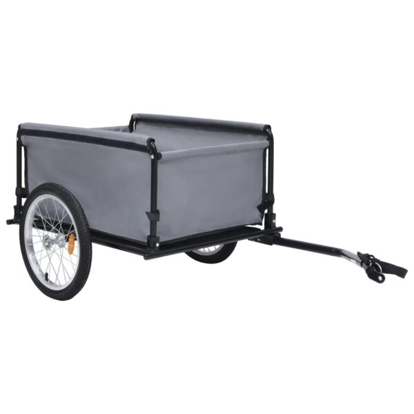 vidaXL Bike Trailer Black and Blue 143.3 lb - Image 5