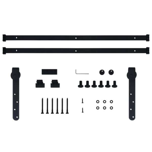 vidaXL Mini Sliding Cabinet Door Kit Carbon Steel 78.7" - Image 5