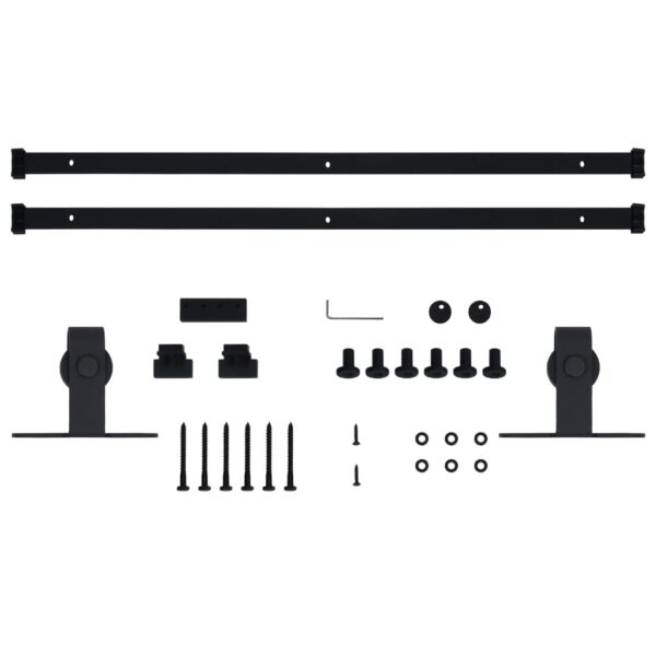 vidaXL Mini Sliding Cabinet Door Kit Carbon Steel 78.7" - Image 5