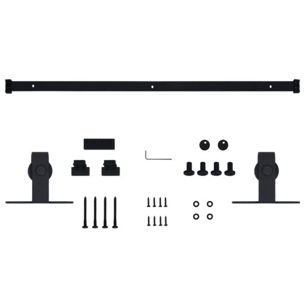 vidaXL Mini Sliding Cabinet Door Kit Carbon Steel 78.7" - Image 5