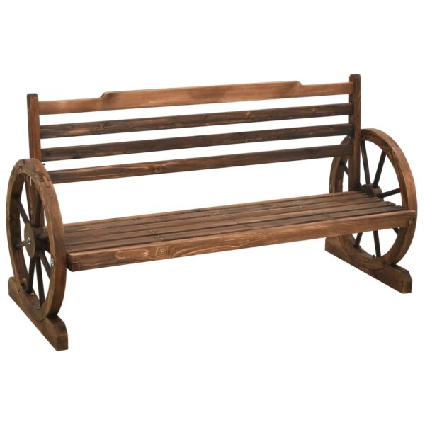 vidaXL Patio Bench 55.9" Solid Wood Fir