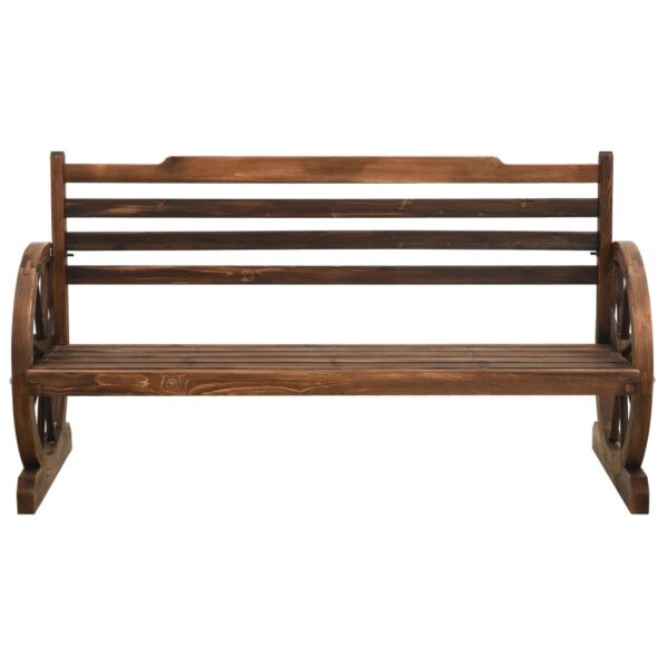 vidaXL Patio Bench 55.9" Solid Wood Fir - Image 2