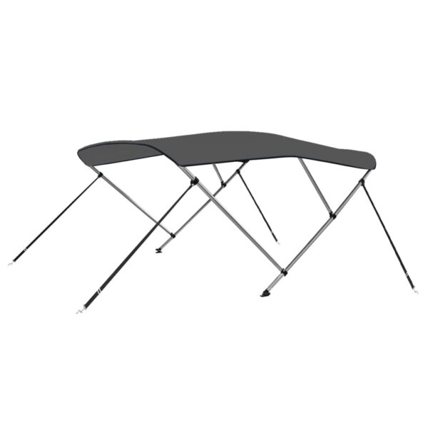 vidaXL 3 Bow Bimini Top Anthracite 72"x55.1"x53.9" - Image 2