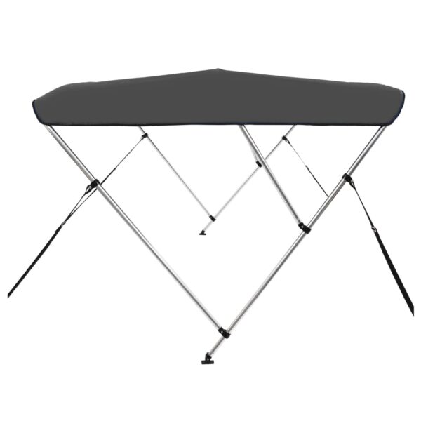 vidaXL 3 Bow Bimini Top Anthracite 72"x55.1"x53.9" - Image 4