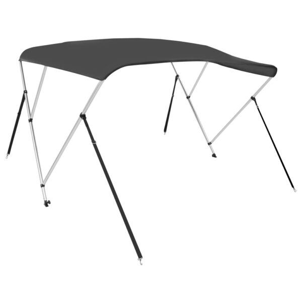 vidaXL 3 Bow Bimini Top Anthracite 72"x55.1"x53.9" - Image 5