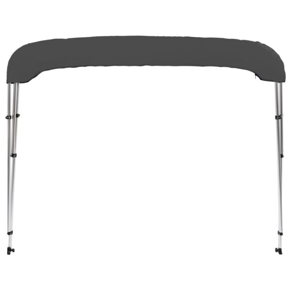 vidaXL 3 Bow Bimini Top Anthracite 72"x55.1"x53.9" - Image 6