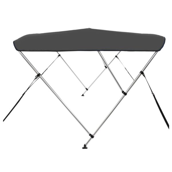 vidaXL 3 Bow Bimini Top Anthracite 72"x63"x53.9" - Image 4