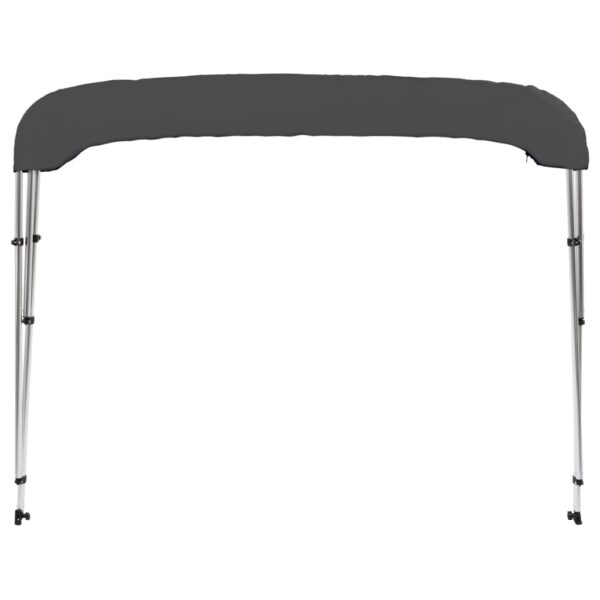 vidaXL 3 Bow Bimini Top Anthracite 72"x63"x53.9" - Image 6