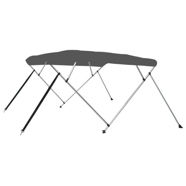 vidaXL 4 Bow Bimini Top Anthracite 95.7"x70.9"x53.9"