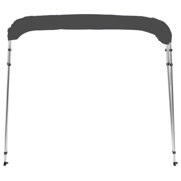 vidaXL 4 Bow Bimini Top Anthracite 95.7"x70.9"x53.9" - Image 3