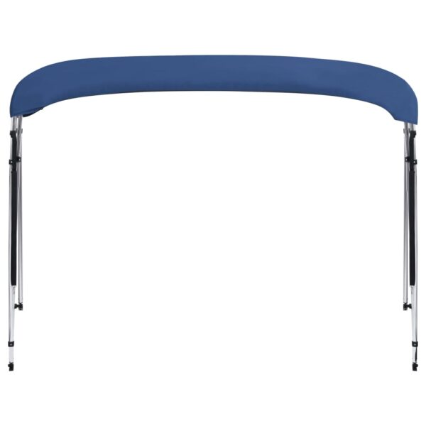 vidaXL 4 Bow Bimini Top Navy Blue 95.7"x(90.6"-96.1")x53.9" - Image 6