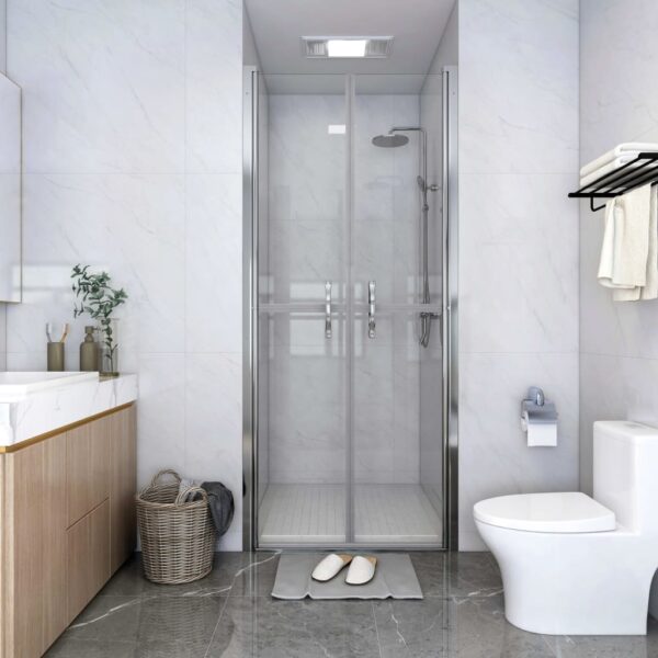 vidaXL Shower Door Clear ESG 29.9"x74.8"