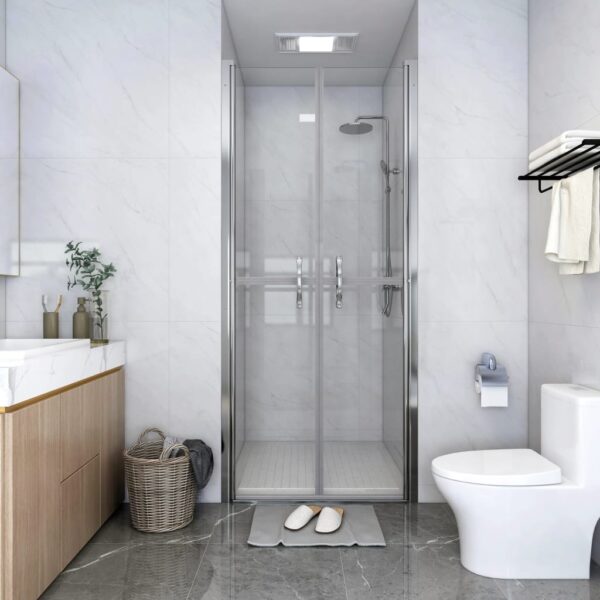 vidaXL Shower Door Clear ESG 33.9"x74.8"