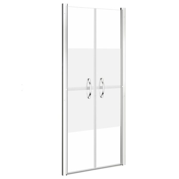 vidaXL Shower Door Half Frosted ESG 28"x74.8" - Image 2