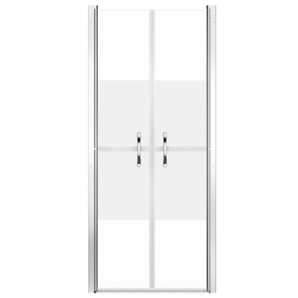 vidaXL Shower Door Half Frosted ESG 28"x74.8" - Image 3