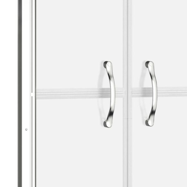 vidaXL Shower Door Half Frosted ESG 28"x74.8" - Image 4