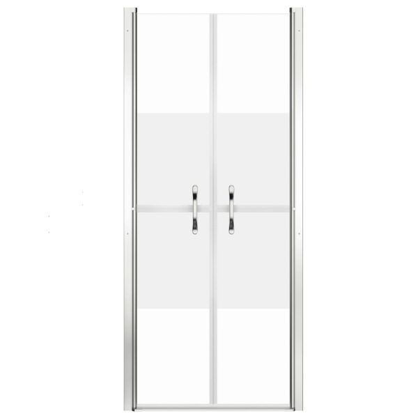 vidaXL Shower Door Half Frosted ESG 29.9"x74.8" - Image 3