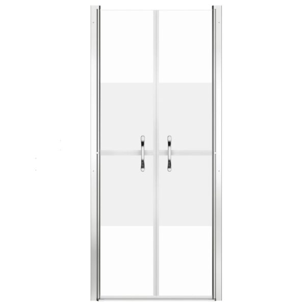 vidaXL Shower Door Half Frosted ESG 35.8"x74.8" - Image 3