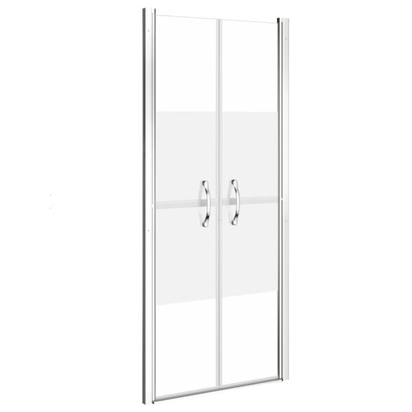 vidaXL Shower Door Half Frosted ESG 37.8"x74.8" - Image 2