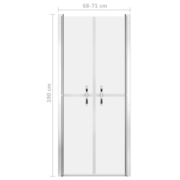 vidaXL Shower Door Frosted ESG 28"x74.8" - Image 5