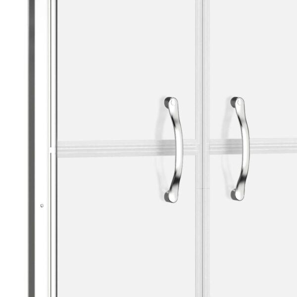 vidaXL Shower Door Frosted ESG 29.9"x74.8" - Image 4