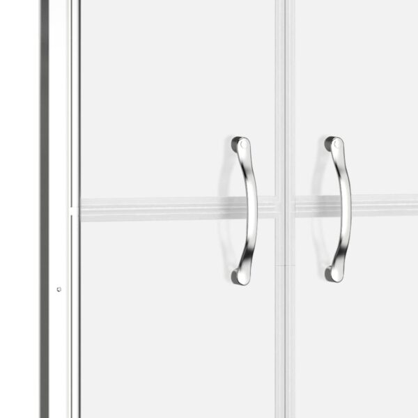 vidaXL Shower Door Frosted ESG 31.9"x74.8" - Image 4