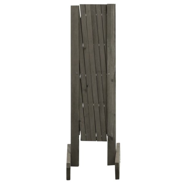 vidaXL Garden Trellis Fence Gray 47.2"x23.6" Solid Firwood - Image 3