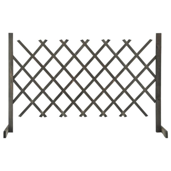 vidaXL Garden Trellis Fence Gray 47.2"x35.4" Solid Firwood