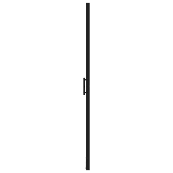 vidaXL Shower Door Tempered Glass 31.9"x76.8" Black - Image 4