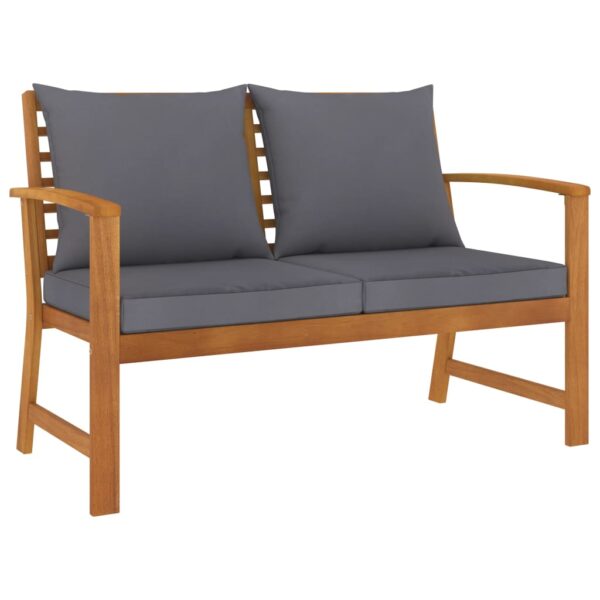 vidaXL 5 Piece Garden Lounge Set with Cushion Solid Acacia Wood - Image 6