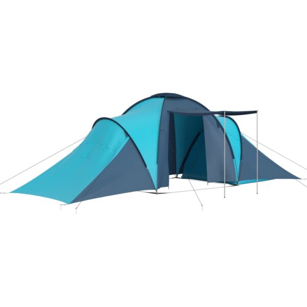 vidaXL Camping Tent 6 Persons Blue and Light Blue - Image 2