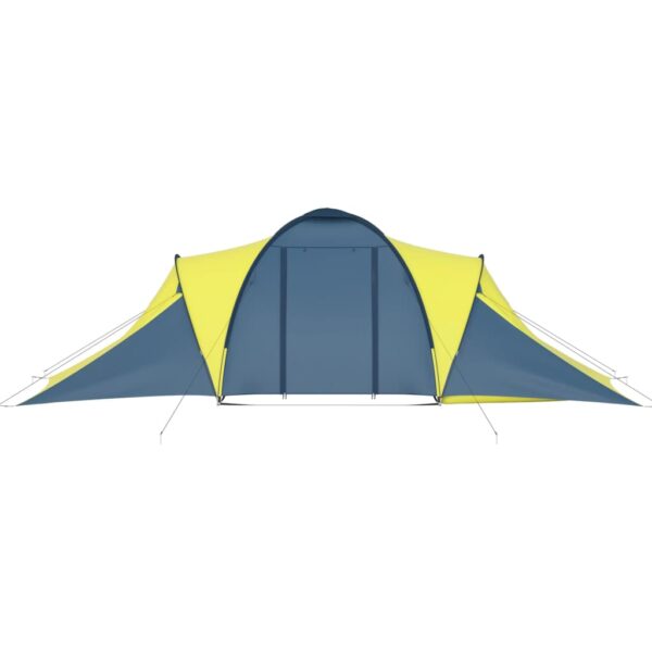 vidaXL Camping Tent 6 Persons Blue and Yellow - Image 4