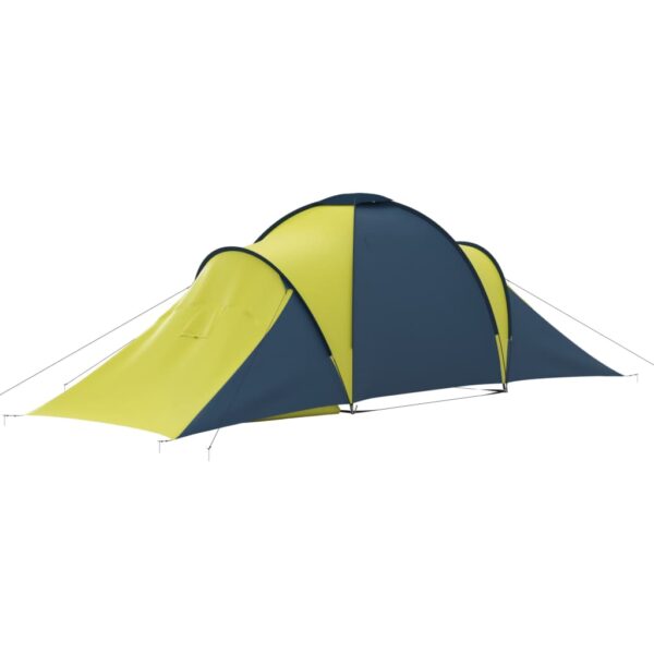 vidaXL Camping Tent 6 Persons Blue and Yellow - Image 6