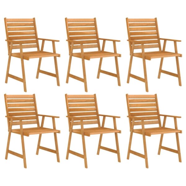 vidaXL 7 Piece Patio Dining Set Solid Acacia Wood - Image 4