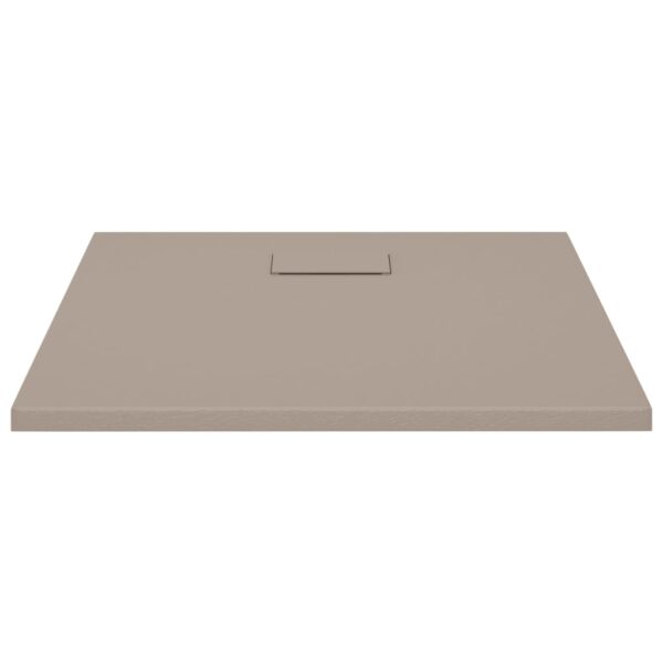 vidaXL Shower Base Tray SMC Brown 31.5"x31.5" - Image 3