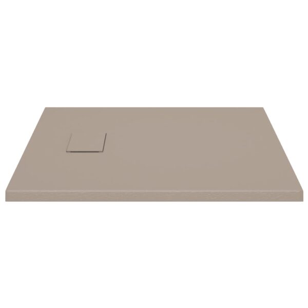 vidaXL Shower Base Tray SMC Brown 31.5"x31.5" - Image 4