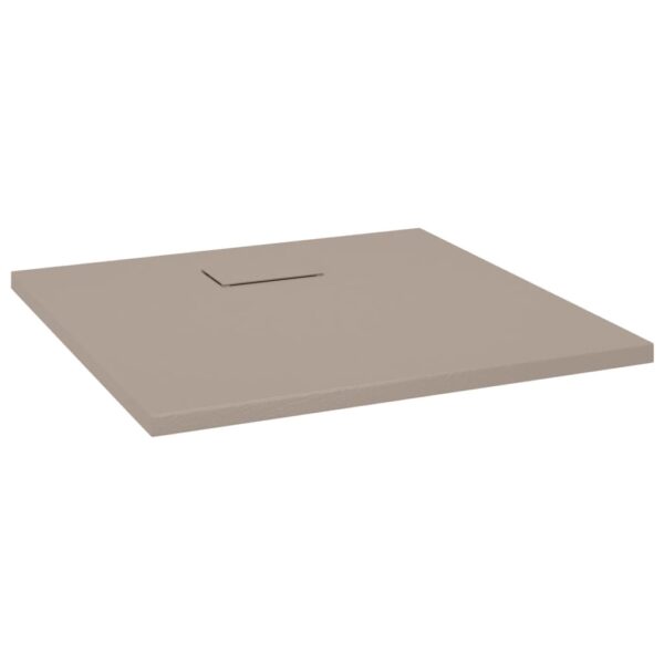 vidaXL Shower Base Tray SMC Brown 35.4"x35.4" - Image 2