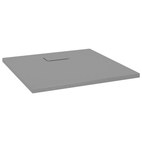 vidaXL Shower Base Tray SMC Gray 31.5"x31.5" - Image 2