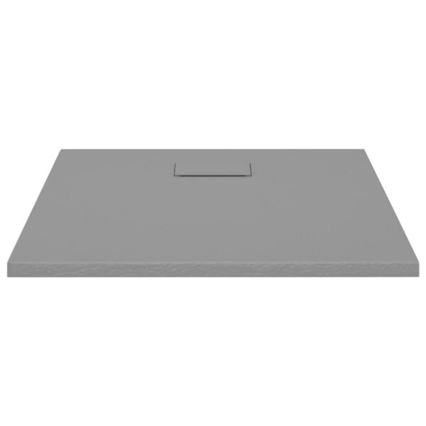 vidaXL Shower Base Tray SMC Gray 31.5"x31.5" - Image 3