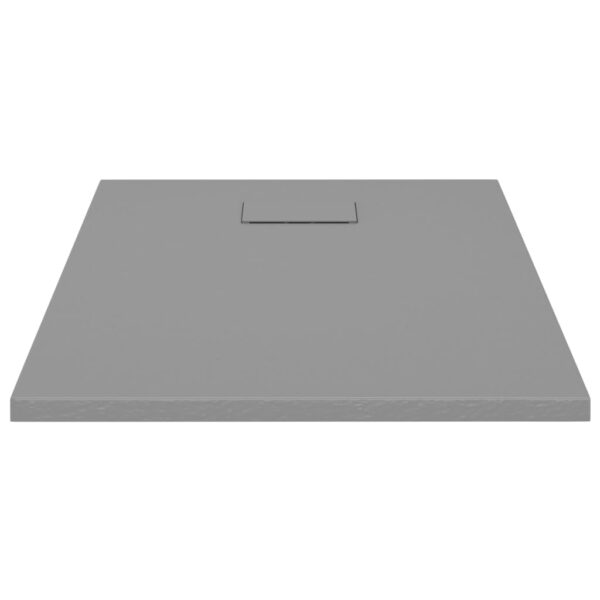 vidaXL Shower Base Tray SMC Gray 35.4"x27.6" - Image 3