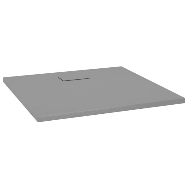 vidaXL Shower Base Tray SMC Gray 35.4"x31.5" - Image 2