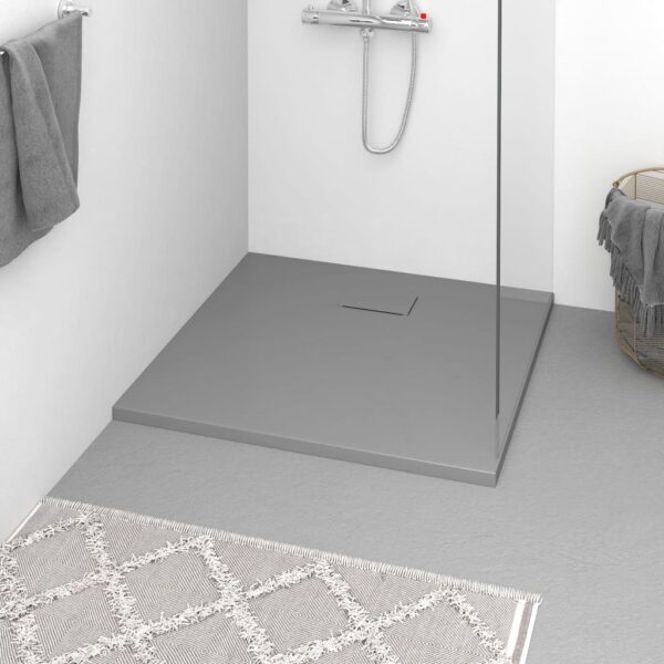 vidaXL Shower Base Tray SMC Gray 35.4"x31.5"