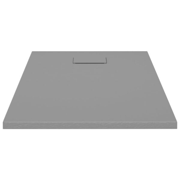 vidaXL Shower Base Tray SMC Gray 39.4"x27.6" - Image 3