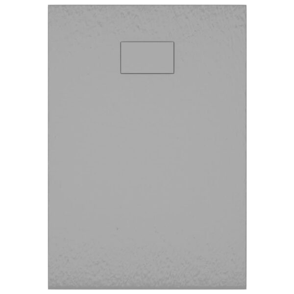 vidaXL Shower Base Tray SMC Gray 39.4"x27.6" - Image 7