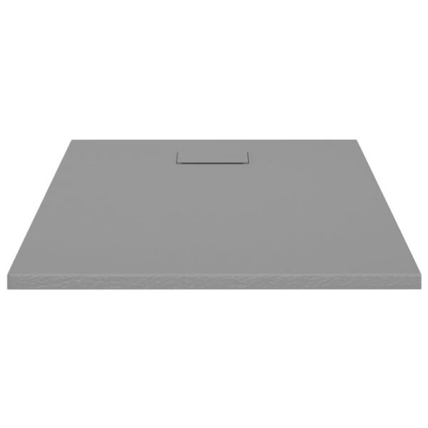 vidaXL Shower Base Tray SMC Gray 39.4"x31.5" - Image 3