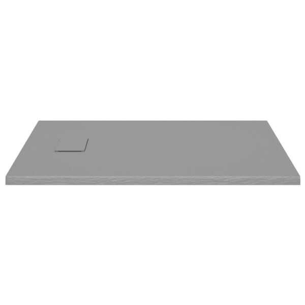 vidaXL Shower Base Tray SMC Gray 39.4"x31.5" - Image 4