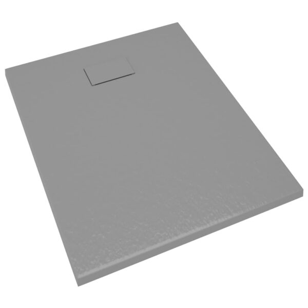 vidaXL Shower Base Tray SMC Gray 39.4"x31.5" - Image 5