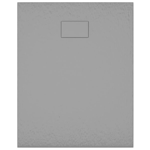 vidaXL Shower Base Tray SMC Gray 39.4"x31.5" - Image 7